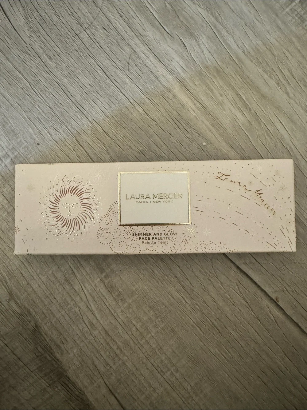 Brand new laura mercier Champagne Pink & Gold Shimmer Face Palette limited edi